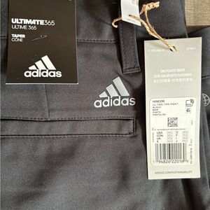 Adidas Ultimate365 Black Tapered Pants (NWT)